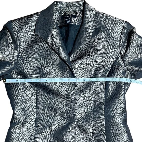 Louben black and gold snakeskin print jacket - Picture 9 of 10